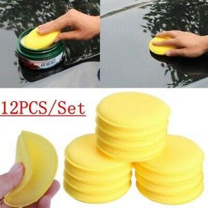 12PCS New Car Waxing Polish Foam Sponge Wax Applicator Cleaning Detailing Pads